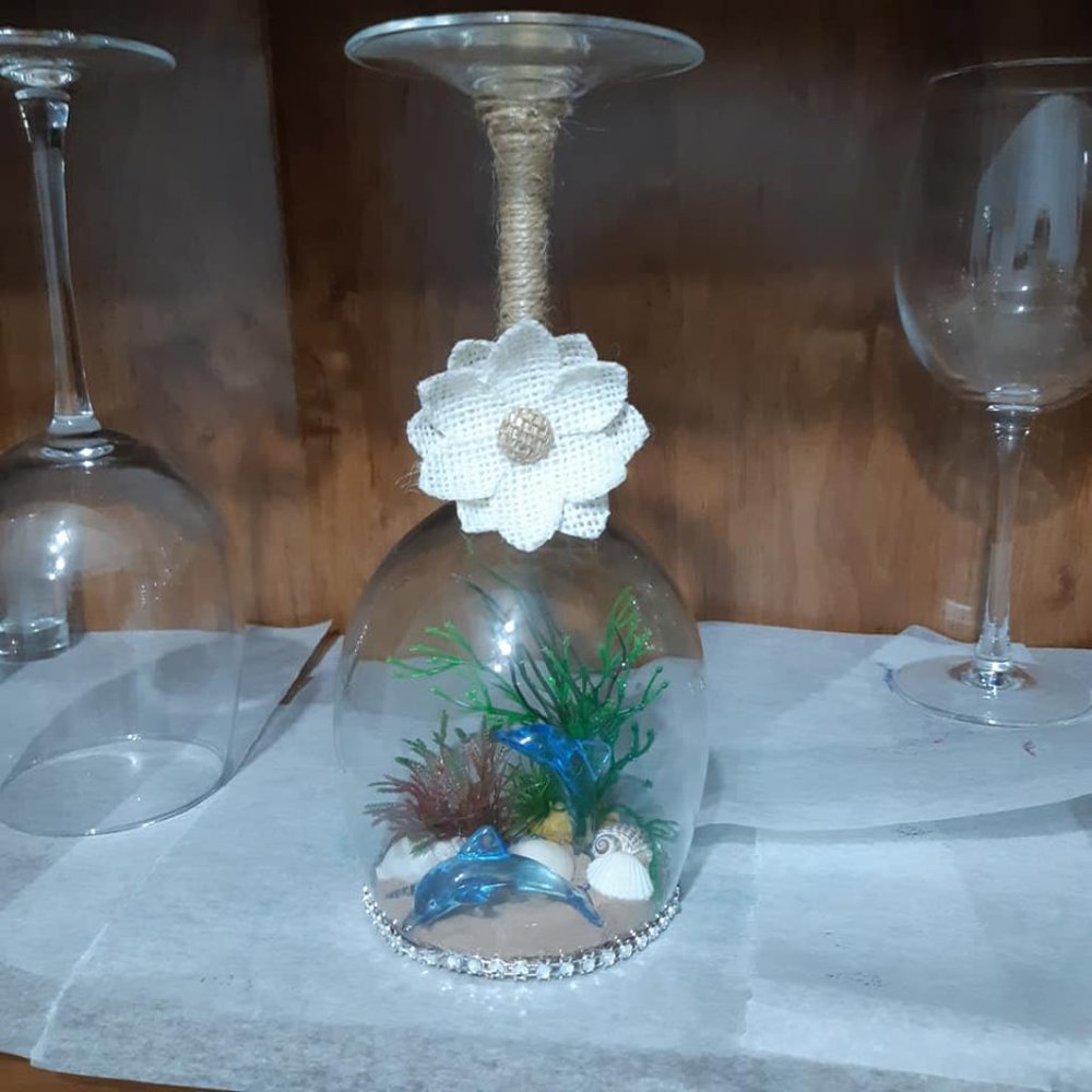 dolphin candle holder set